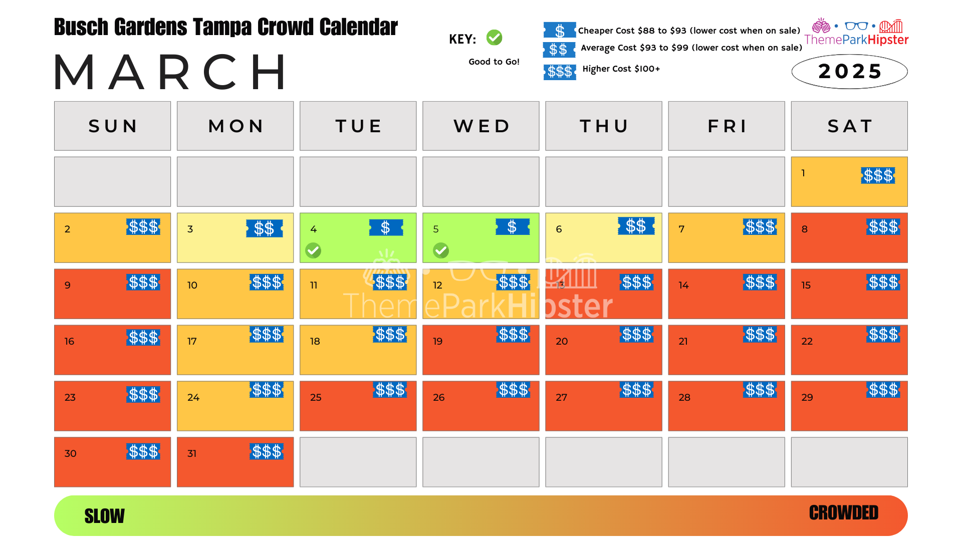2025 Busch Gardens Tampa Crowd Calendar AVOID THE BUSY DAYS ThemeParkHipster