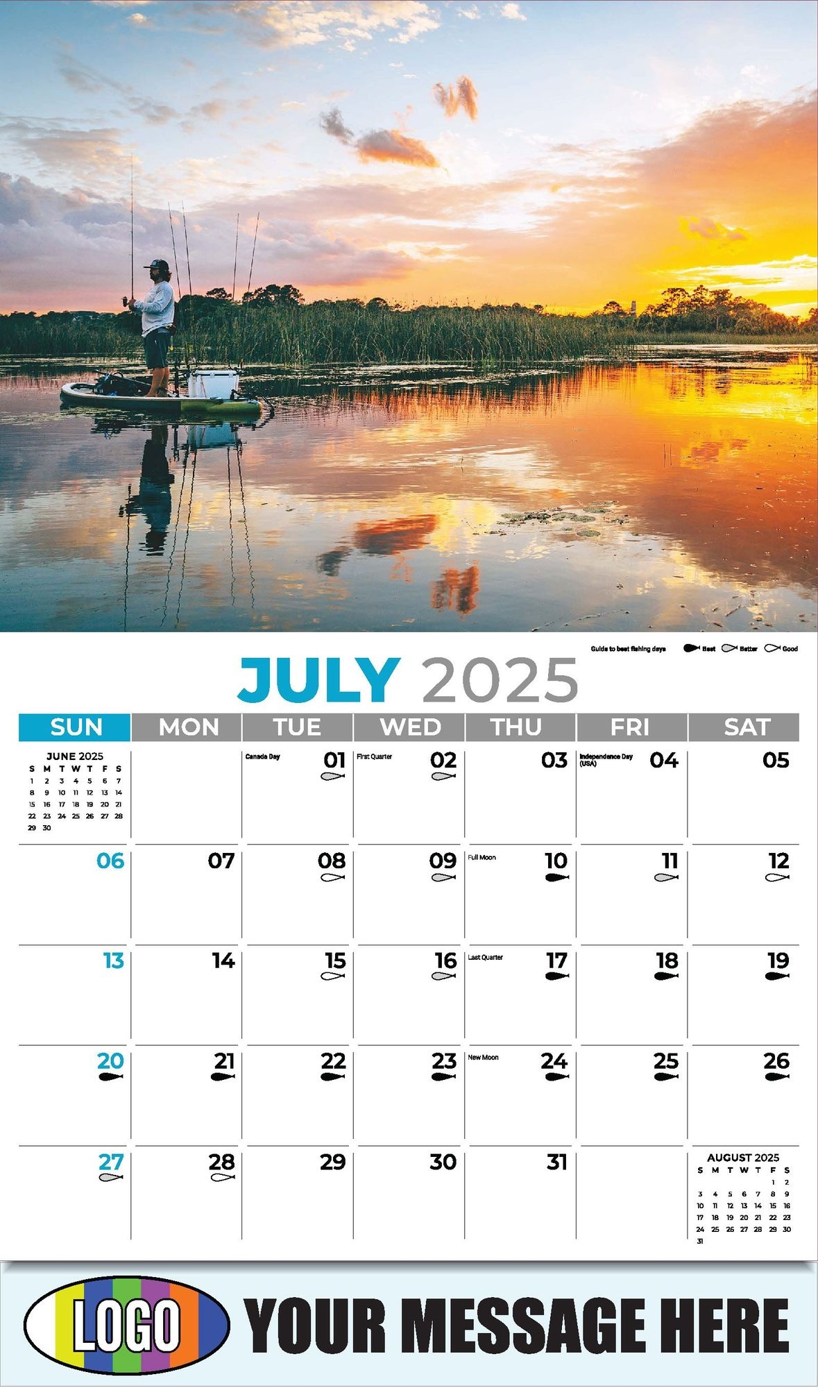 2025 Business Promotion Calendar Fishing And Hunting