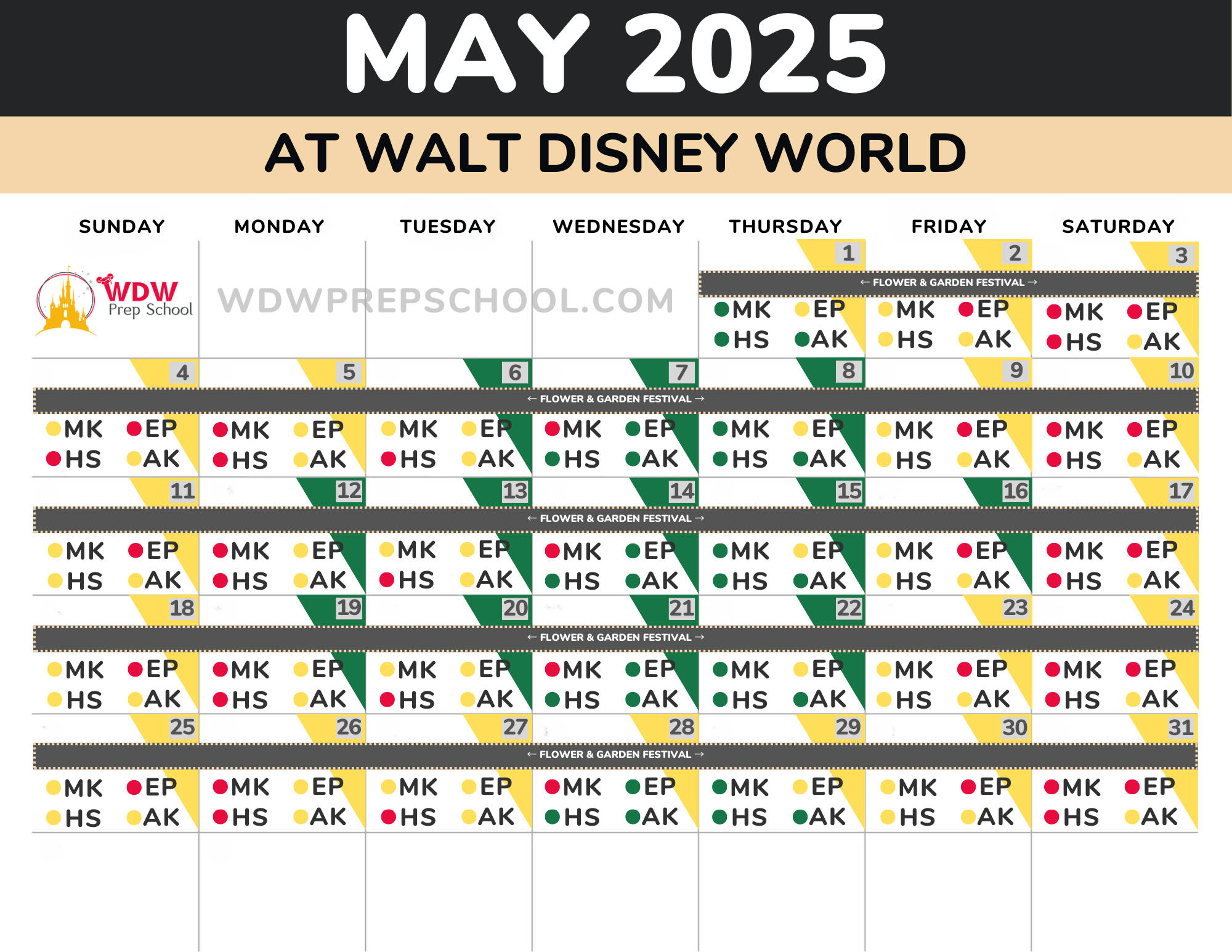 2025 U0026 2026 Disney World Crowd Calendar best Times To Go