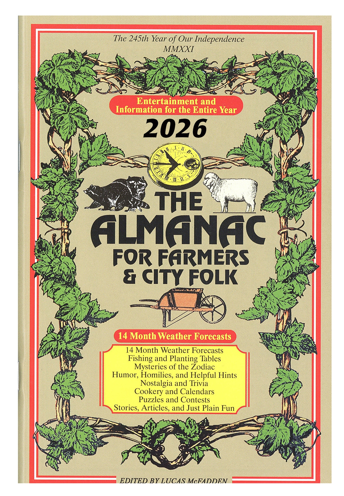 2026 Almanac Book For Farmers U0026 City Folk