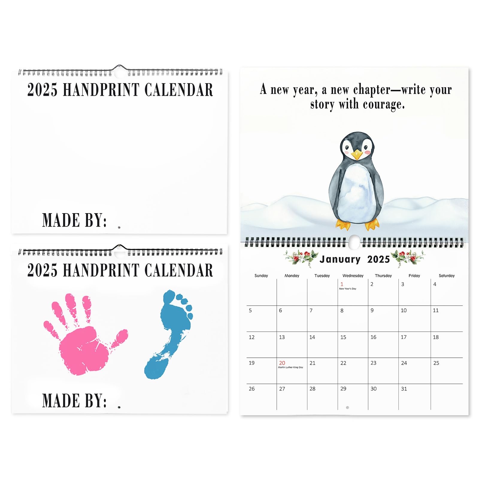 Amazon 2025 Calendar Wall DIY Handprint Themed 2025 Calendar 