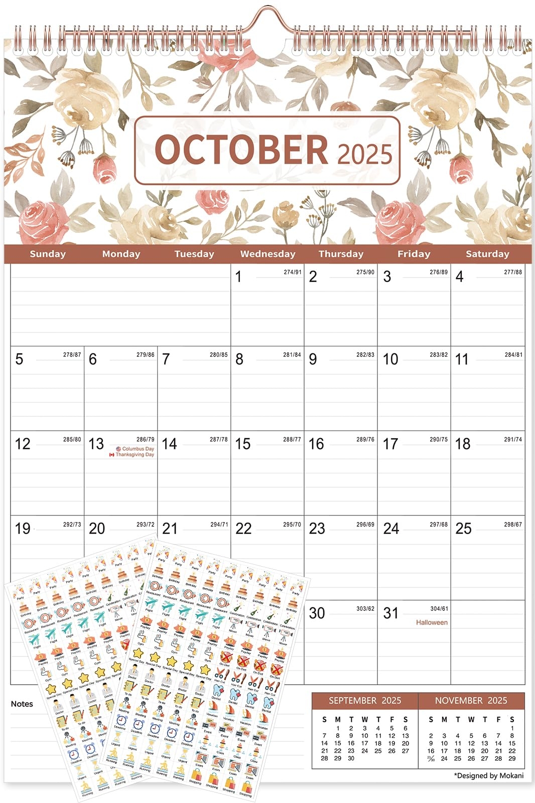 January Vertical Calendar 2026
