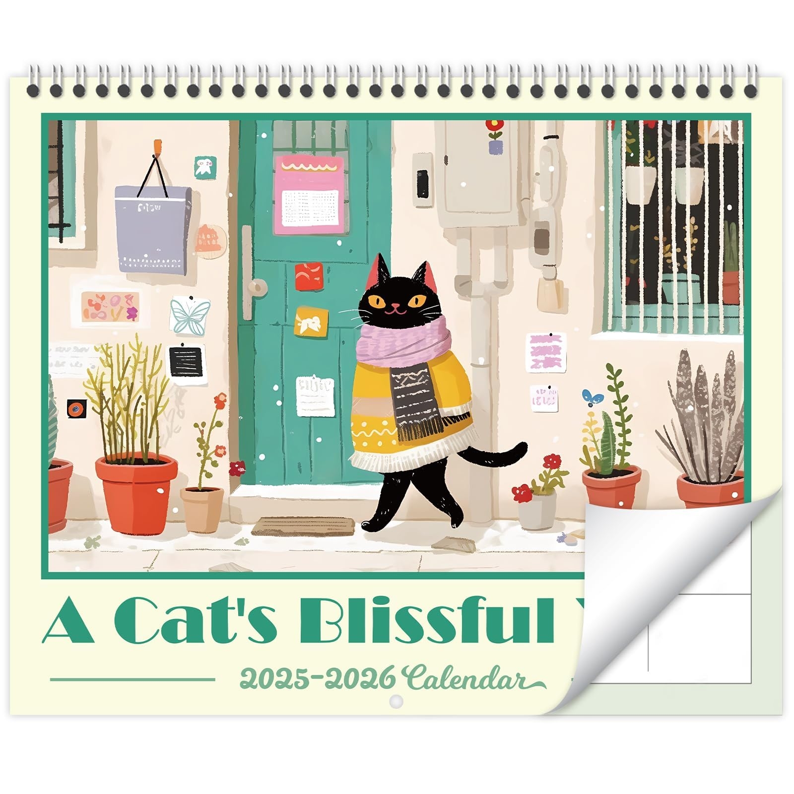 Amazon GuassLee Cat Vertical Wall Calendar 2025 18 Months Art Hanging Wall Calendar Jan 2025 To June 2026 14