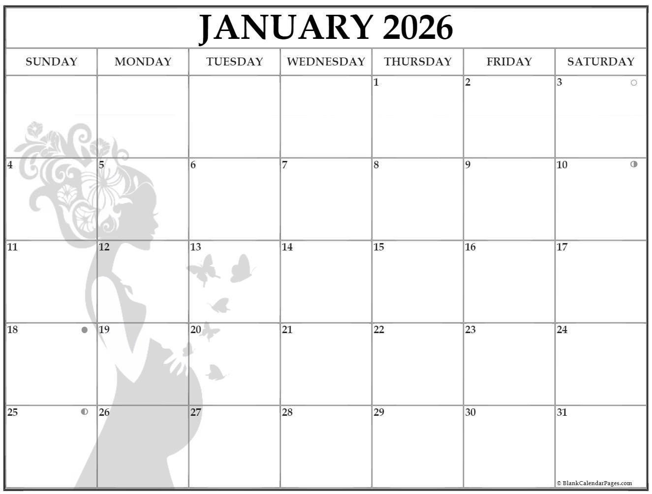 Collection Of January 2026 Photo Calendars With Image Filters 