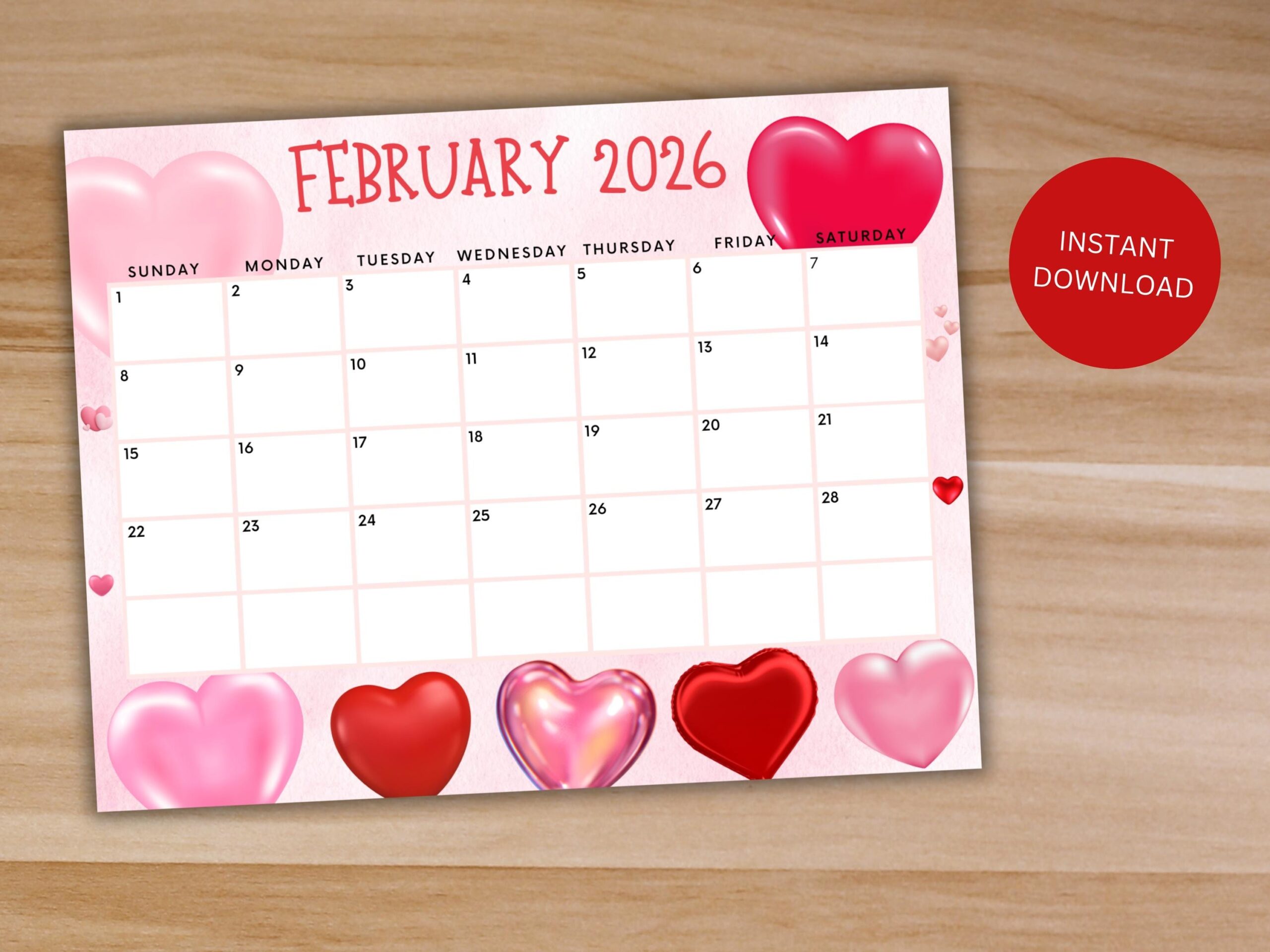 February 14th 2026 Calendar
