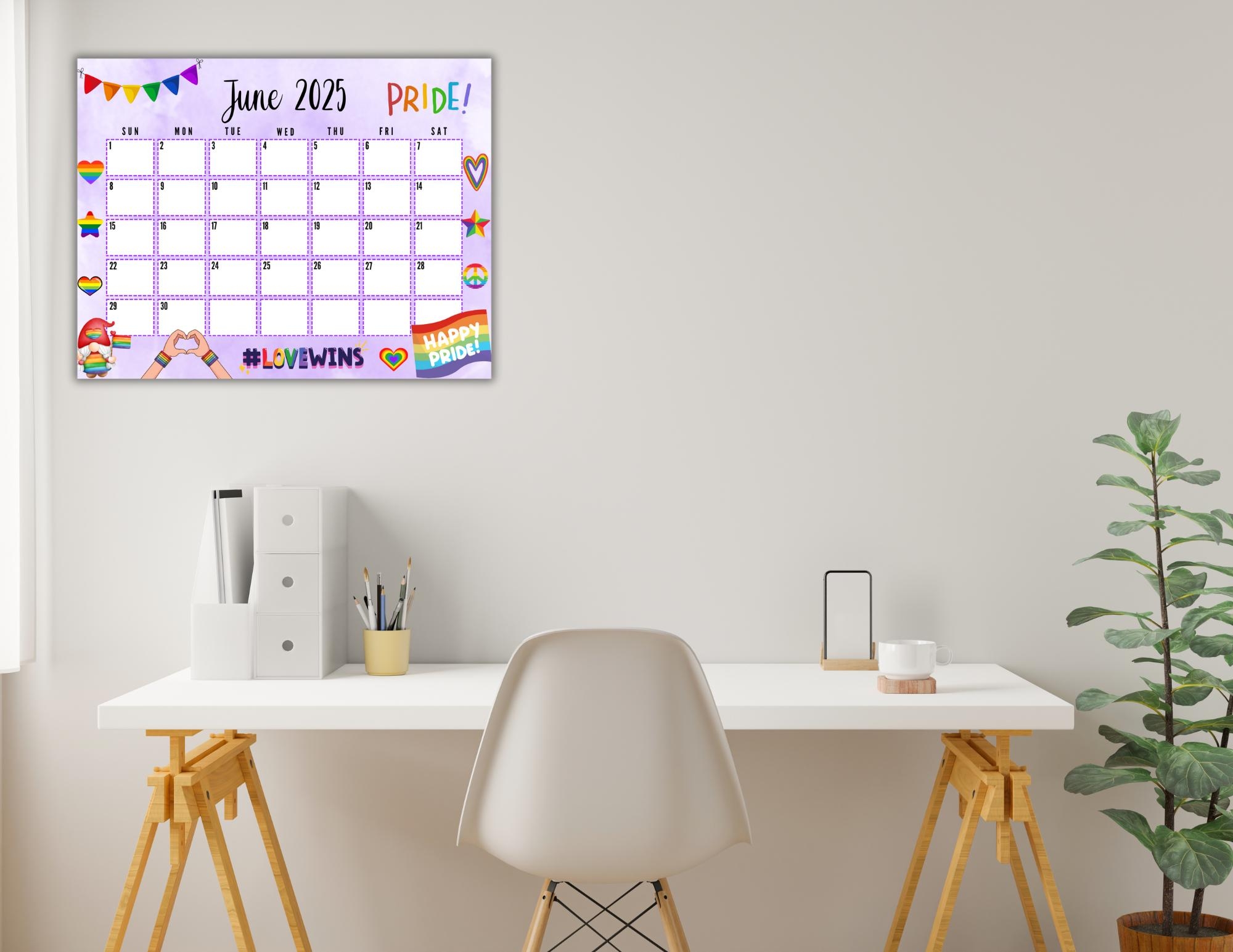 June 2025 Pride Month Calendar