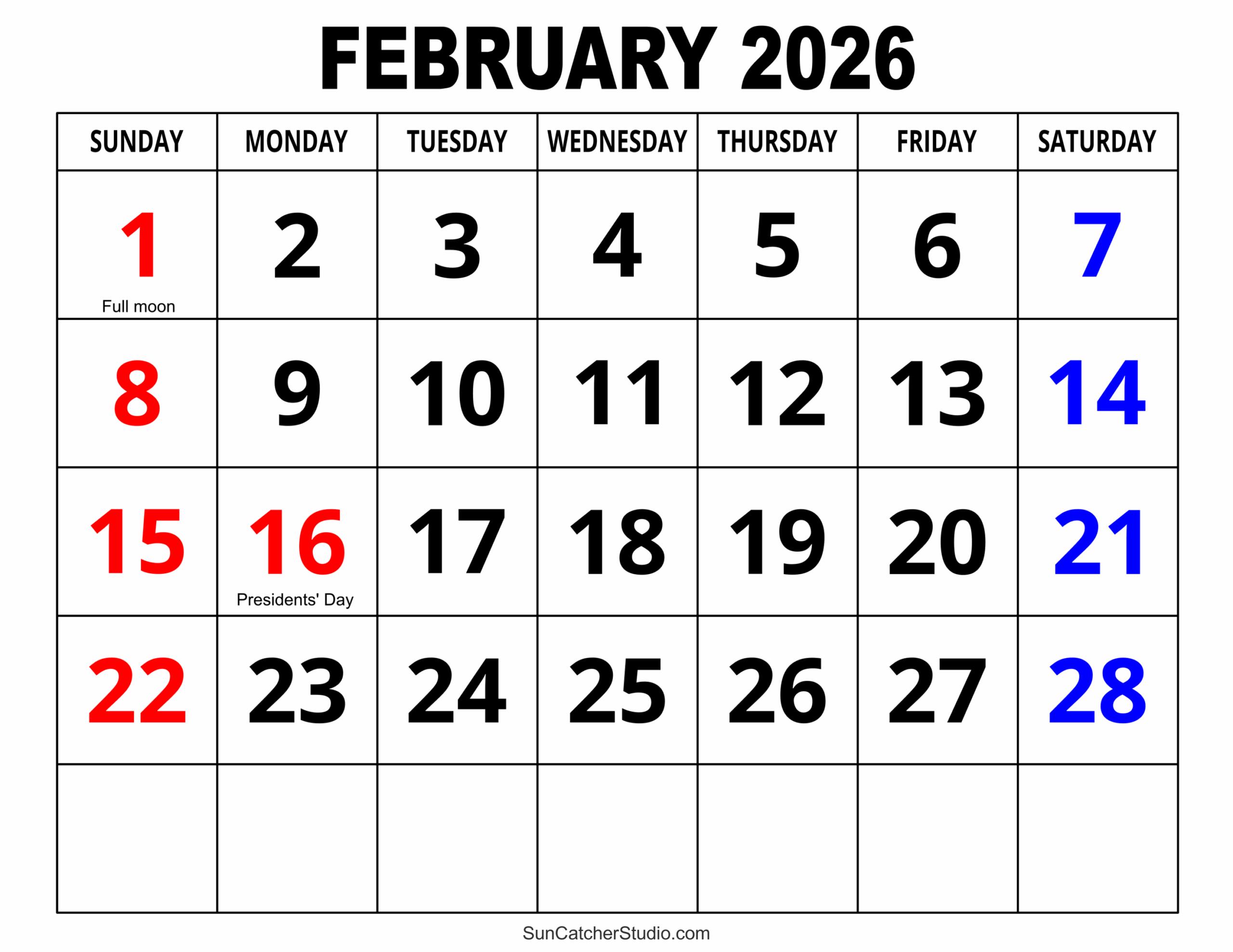 Catholic Calendar February 2026