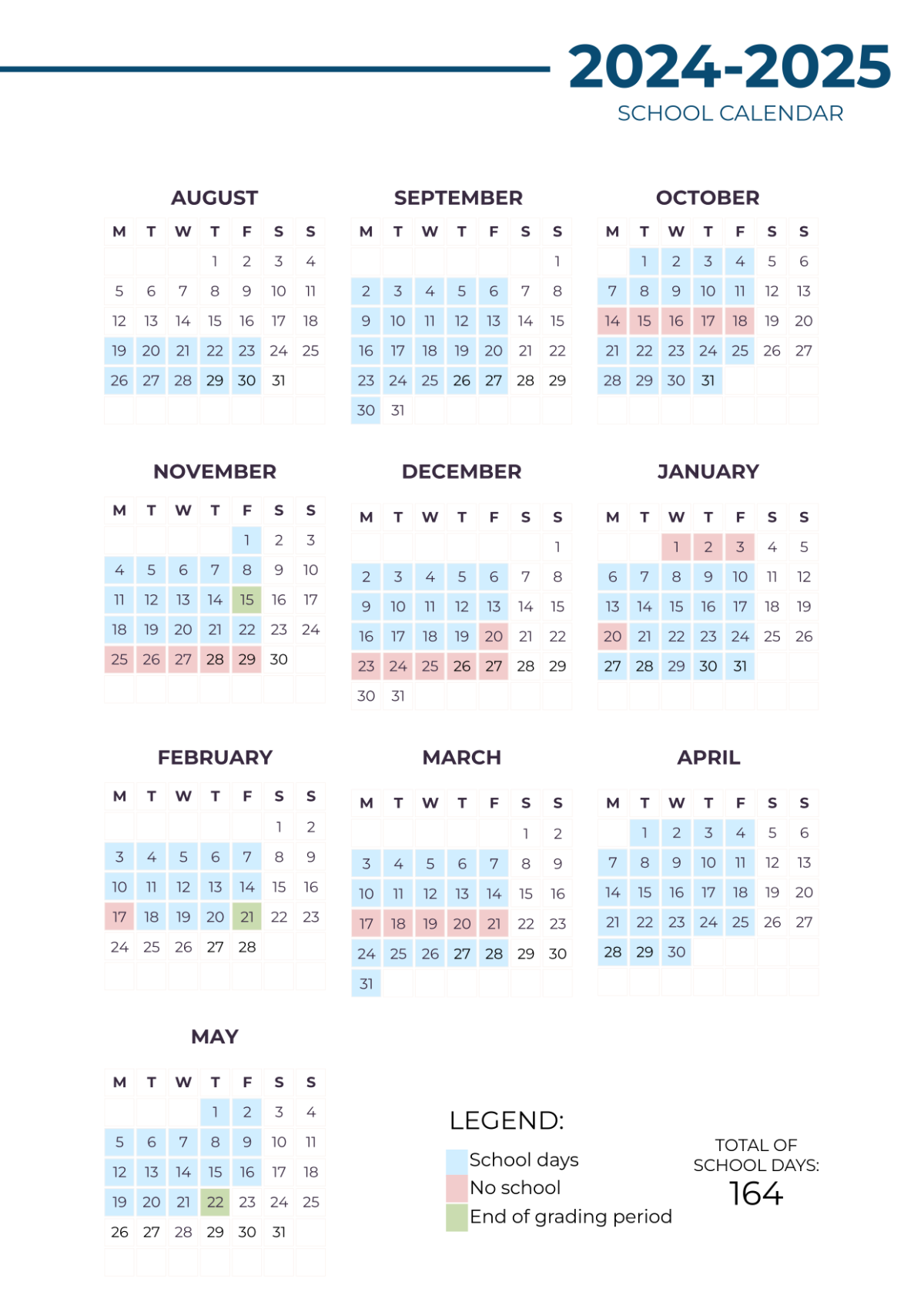 June 2025 School Calendar