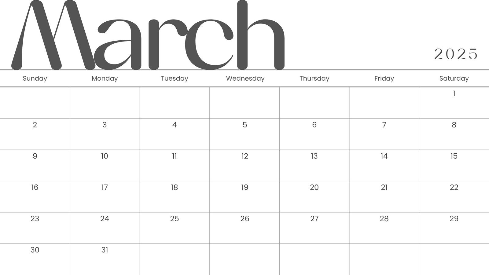Free And Customizable March Templates