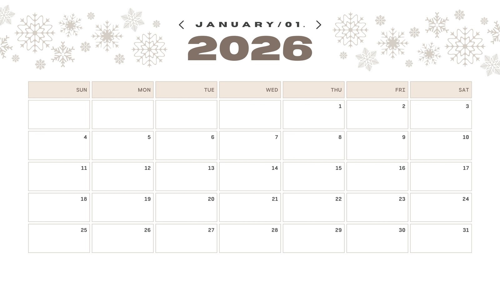 Free Custom Printable Winter Calendar Templates Canva