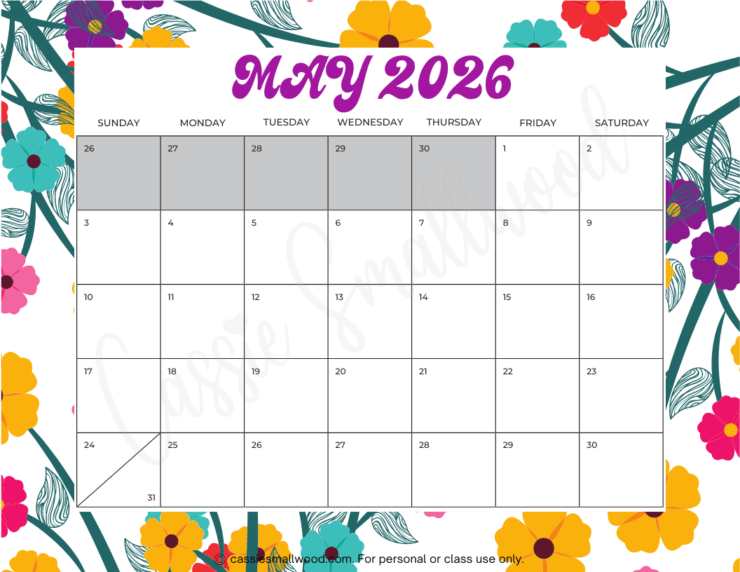 Fun May 2026 Calendar
