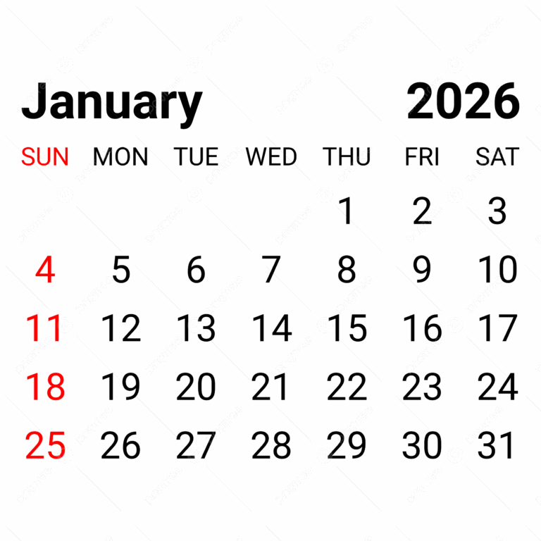January 2026 PNG Transparent Images Free Download Vector Files Pngtree