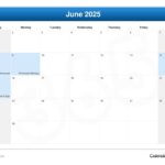 June 2025 Calendar