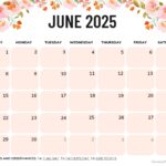 June 2025 Calendar 52 Free PDF Printables 