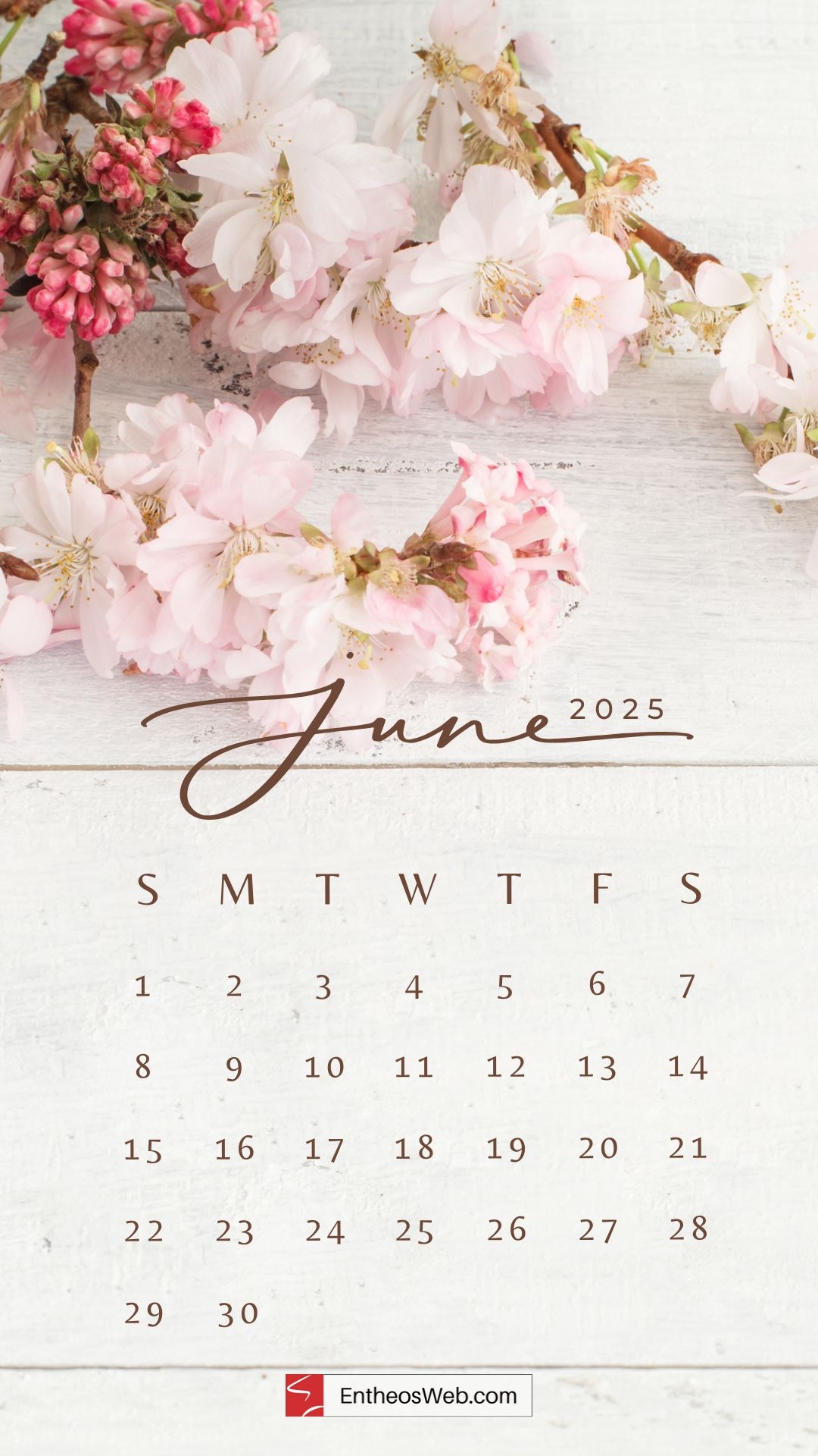 June Calendar 2025 Screensaver