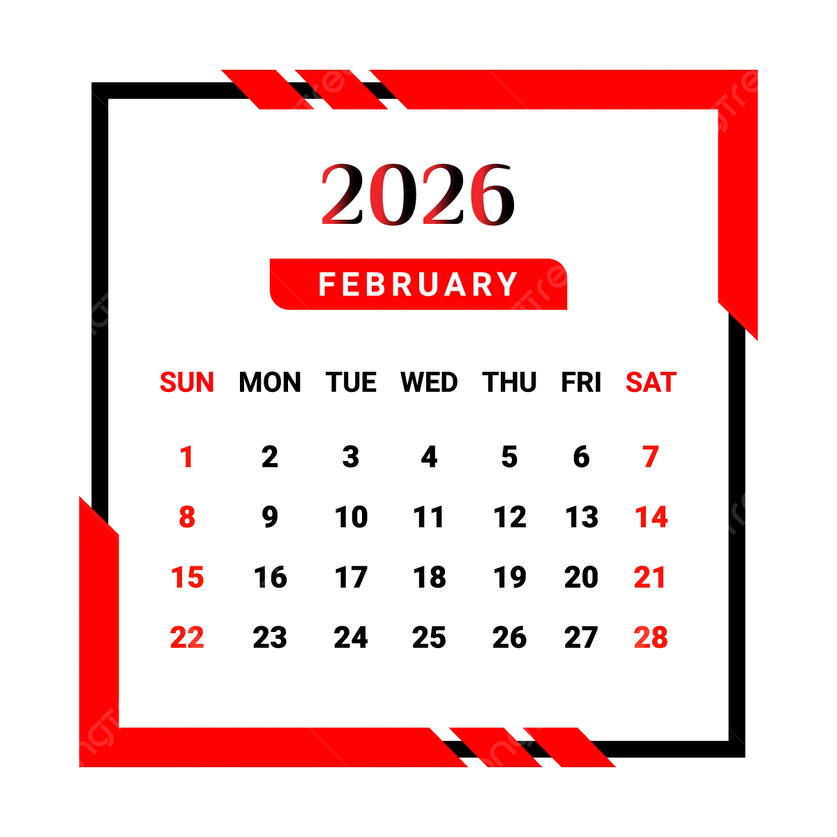 Calendar Februarie 2026