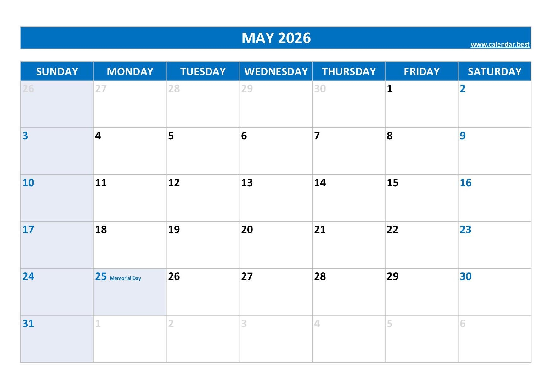May Earnings Calendar 2026