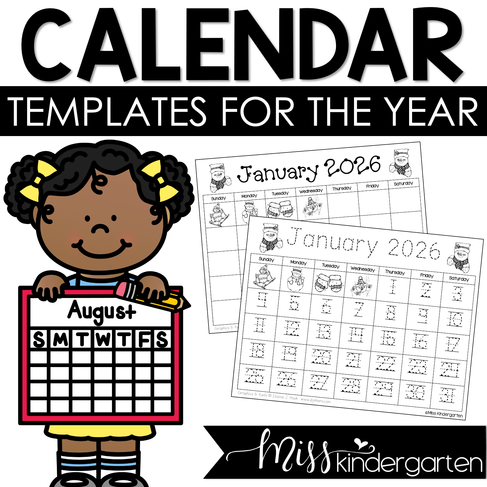 Editable Calendar January 2026