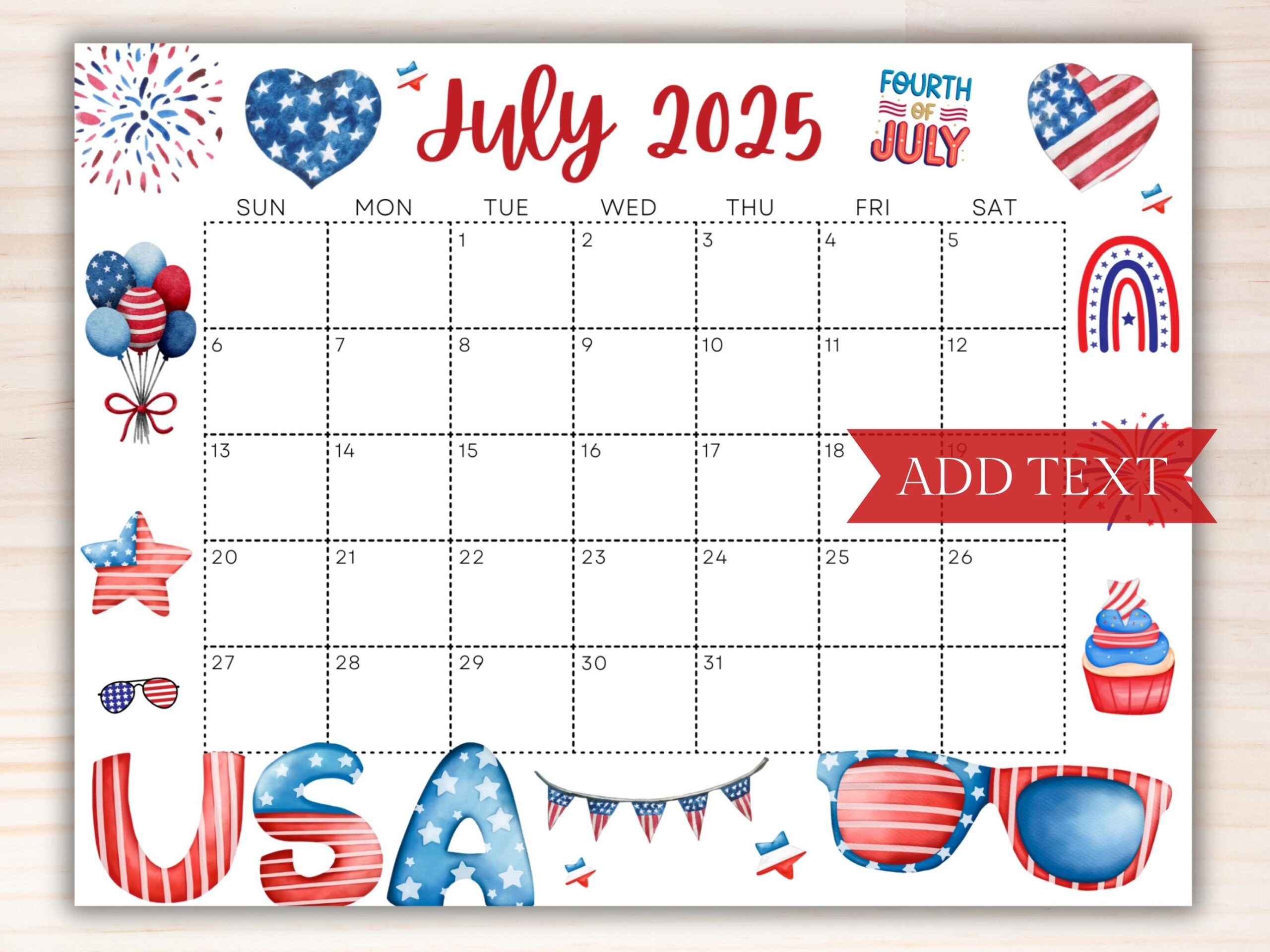July 2025 Calendar Printable Free