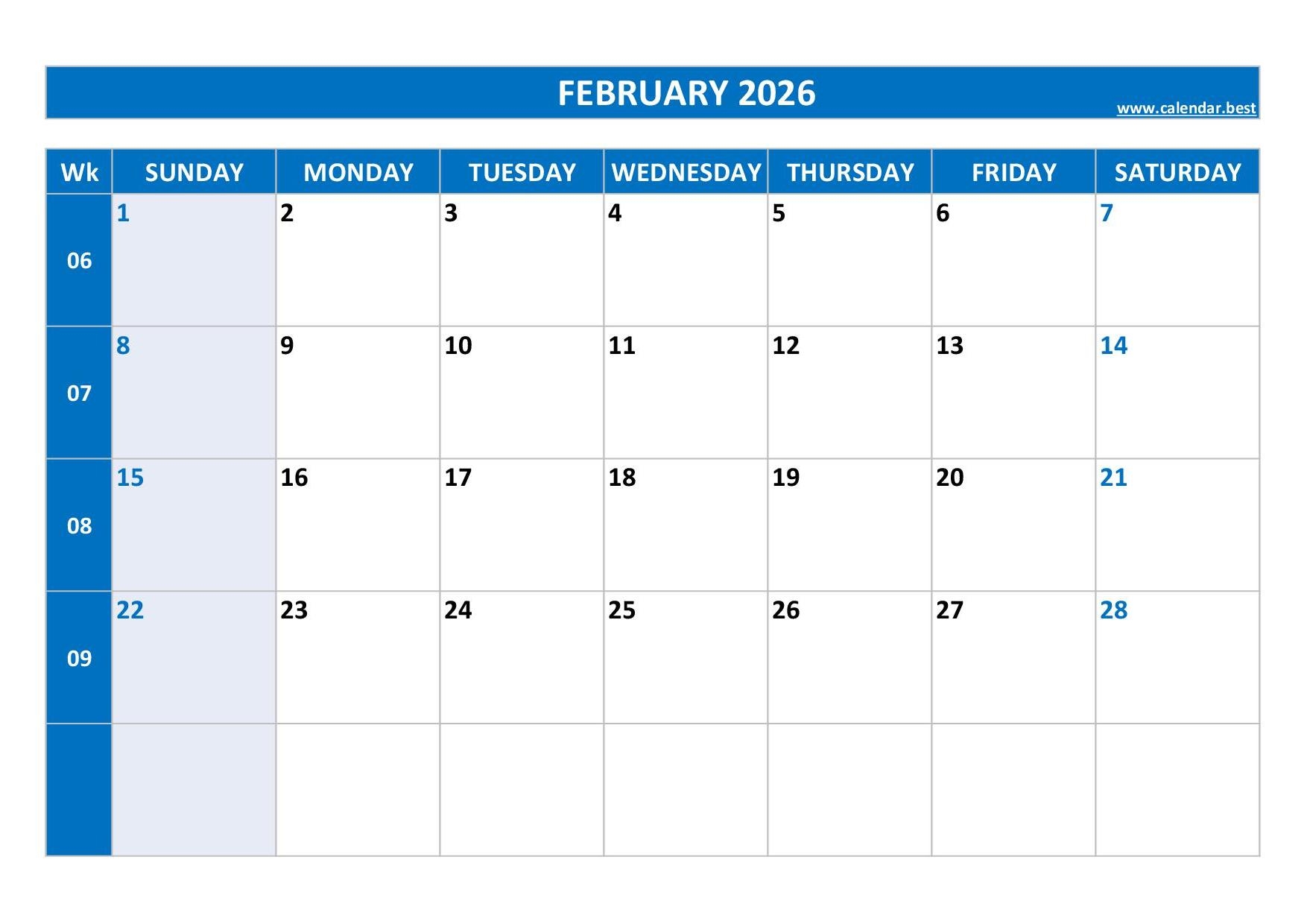 February 5 2026 Calendar